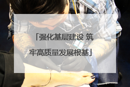 强化基层建设 筑牢高质量发展根基
