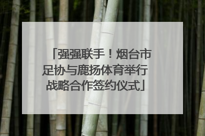 强强联手！烟台市足协与鹿扬体育举行战略合作签约仪式