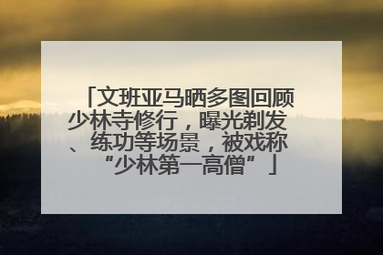 文班亚马晒多图回顾少林寺修行，曝光剃发、练功等场景，被戏称“少林第一高僧”
