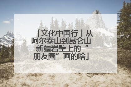 文化中国行丨从阿尔泰山到昆仑山 新疆岩壁上的“朋友圈”画的啥