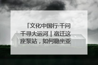 文化中国行·千问千寻大运河｜宿迁这座泵站，如何稳坐亚洲第一宝座？