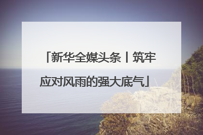 新华全媒头条丨筑牢应对风雨的强大底气