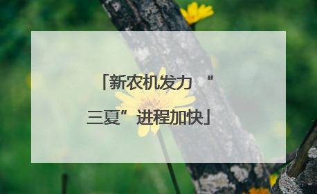 新农机发力 “三夏”进程加快