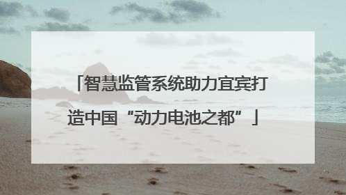 智慧监管系统助力宜宾打造中国“动力电池之都”