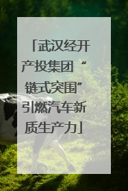 武汉经开产投集团“链式突围”引燃汽车新质生产力