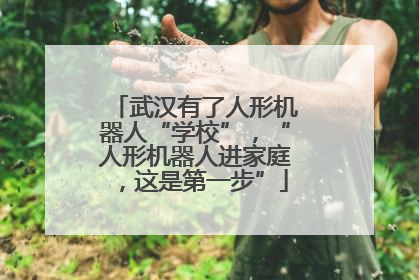 武汉有了人形机器人“学校”，“人形机器人进家庭，这是第一步”