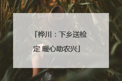 桦川：下乡送检定 暖心助农兴