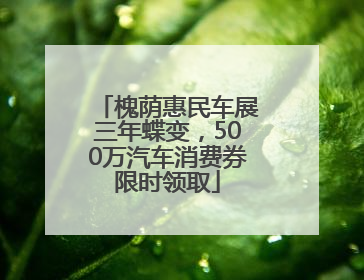 槐荫惠民车展三年蝶变，500万汽车消费券限时领取