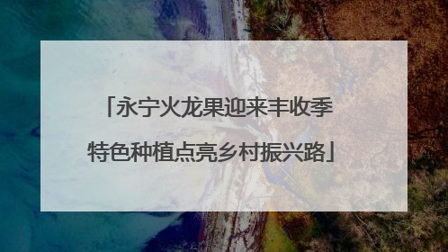 永宁火龙果迎来丰收季 特色种植点亮乡村振兴路