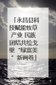 永昌县科技赋能牧草产业 民族团结共绘戈壁“绿富美”新画卷
