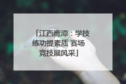 江西鹰潭：学技练功提素质 赛场竞技展风采