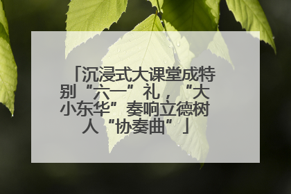 沉浸式大课堂成特别“六一”礼，“大小东华”奏响立德树人“协奏曲”