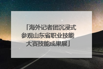 海外记者团沉浸式参观山东省职业技能大赛技能成果展