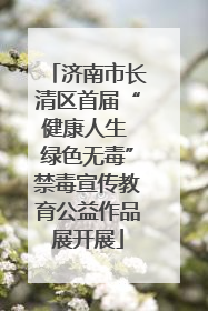 济南市长清区首届“健康人生 绿色无毒”禁毒宣传教育公益作品展开展