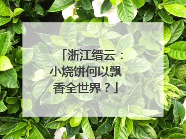 浙江缙云：小烧饼何以飘香全世界？