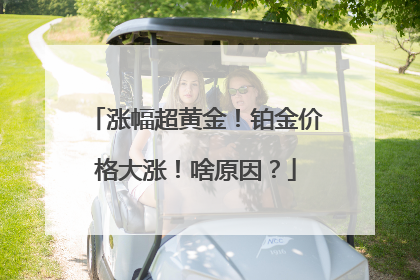 涨幅超黄金！铂金价格大涨！啥原因？