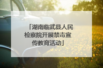 湖南临武县人民检察院开展禁毒宣传教育活动