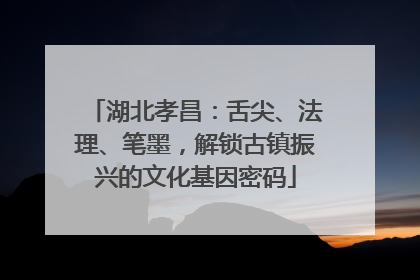湖北孝昌：舌尖、法理、笔墨，解锁古镇振兴的文化基因密码