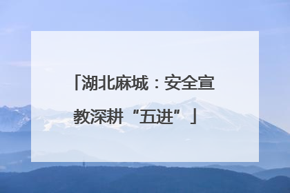 湖北麻城：安全宣教深耕“五进”