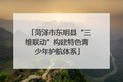 菏泽市东明县“三维联动”构建特色青少年护航体系