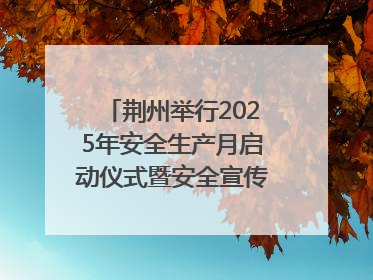 荆州举行2025年安全生产月启动仪式暨安全宣传咨询日活动
