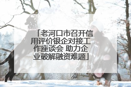 老河口市召开信用评价银企对接工作座谈会 助力企业破解融资难题