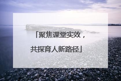 聚焦课堂实效，共探育人新路径