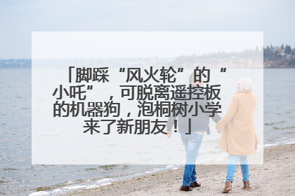 脚踩“风火轮”的“小吒”，可脱离遥控板的机器狗，泡桐树小学来了新朋友！