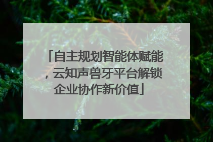 自主规划智能体赋能，云知声兽牙平台解锁企业协作新价值