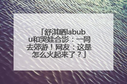 舒淇晒labubu和哭娃合影：一同去郊游！网友：这是怎么火起来了？