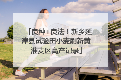 良种+良法！新乡延津县试验田小麦刷新黄淮麦区高产记录