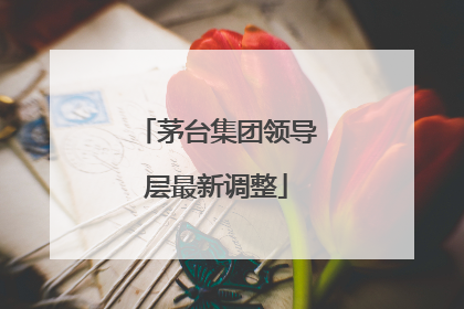 茅台集团领导层最新调整