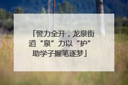 警力全开,龙泉街道“泉”力以“护”助学子握笔逐梦