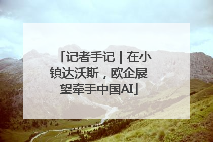 记者手记｜在小镇达沃斯，欧企展望牵手中国AI