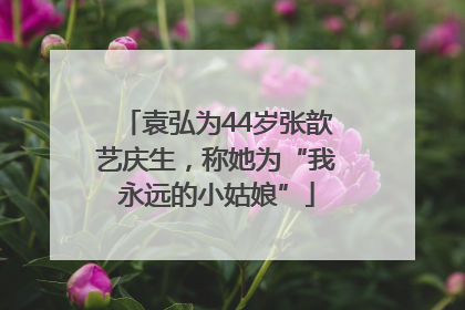 袁弘为44岁张歆艺庆生，称她为“我永远的小姑娘”