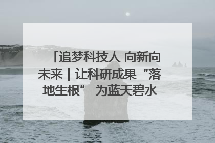 追梦科技人 向新向未来｜让科研成果“落地生根” 为蓝天碧水“保驾护航”