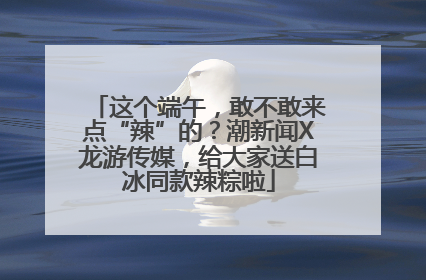 这个端午，敢不敢来点“辣”的？潮新闻X龙游传媒，给大家送白冰同款辣粽啦