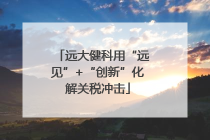 远大健科用“远见”+“创新”化解关税冲击