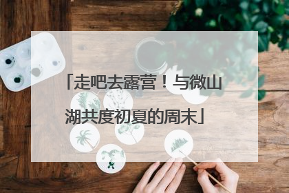 走吧去露营！与微山湖共度初夏的周末