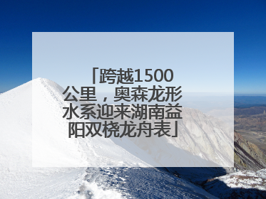 跨越1500公里，奥森龙形水系迎来湖南益阳双桡龙舟表