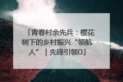 青春村余先兵：樱花树下的乡村振兴“领航人”｜先锋引领⑪