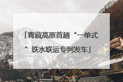 青藏高原首趟“一单式”铁水联运专列发车