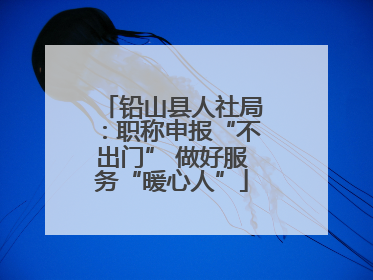 铅山县人社局：职称申报“不出门” 做好服务“暖心人”