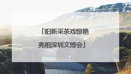 阳新采茶戏惊艳亮相深圳文博会