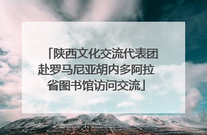 陕西文化交流代表团赴罗马尼亚胡内多阿拉省图书馆访问交流