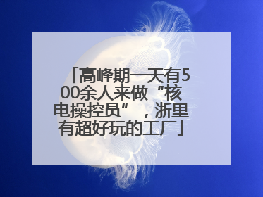 高峰期一天有500余人来做“核电操控员”，浙里有超好玩的工厂