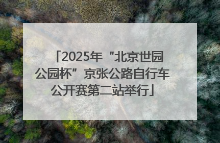 2025年“北京世园公园杯”京张公路自行车公开赛第二站举行