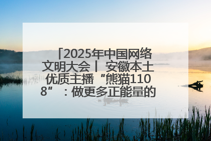 2025年中国网络文明大会丨 安徽本土优质主播“熊猫1108”：做更多正能量的事情 带给大家快乐