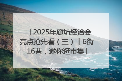 2025年廊坊经洽会亮点抢先看（三）丨6街16巷，邀你逛市集