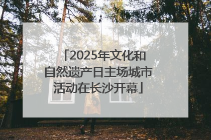 2025年文化和自然遗产日主场城市活动在长沙开幕